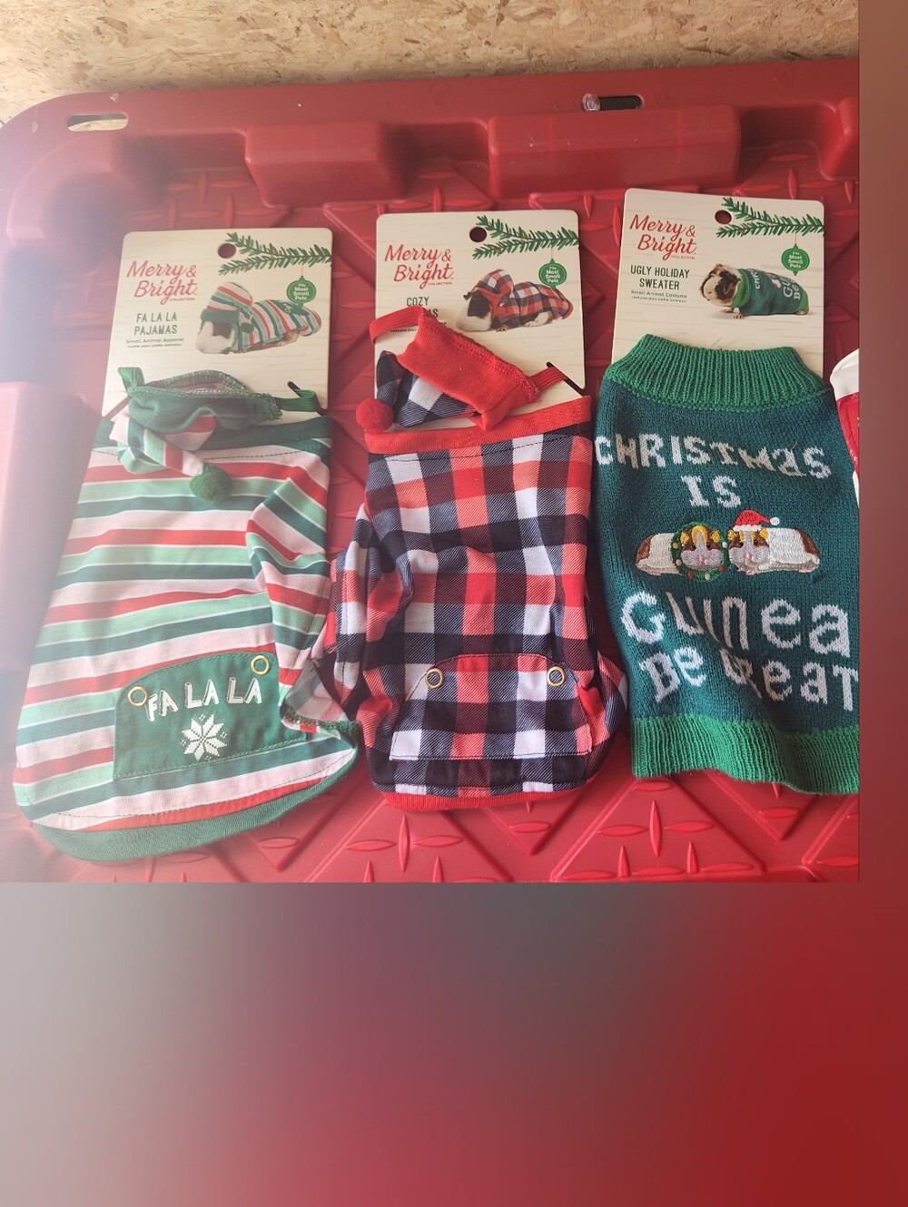NWT Small Pet Holiday costume bundle Guinea Pig